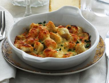 Überbackene Spinatgnocchi