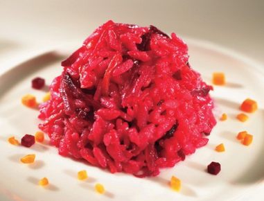 Risotto rosso (Rotweinrisotto)