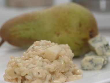 Birnen-Gorgonzola-Risotto