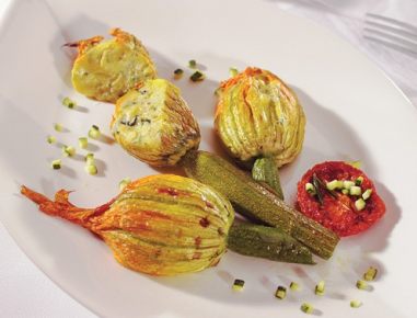 Gefüllte Zucchiniblüten á la Novelli