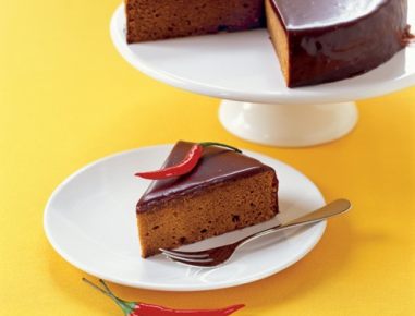 Schokoladetorte mit Chili und Ingwer