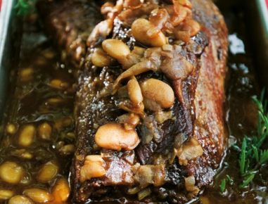 Bohnenbrat'l vom Schweinsschopf