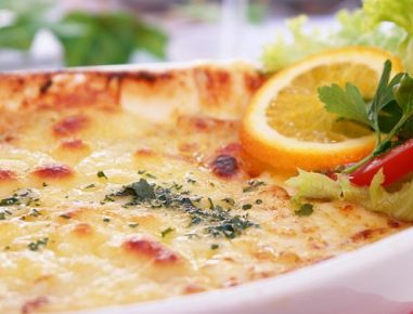Schinken-Erdäpfel-Lasagne