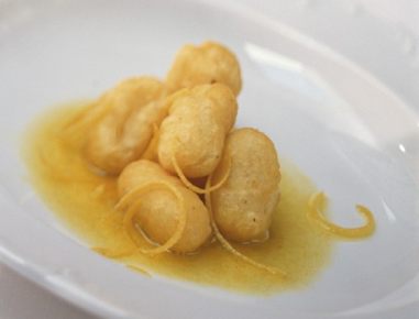 Milch-Gnocchi auf Zitronenbutter