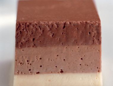 Dreierlei-Schokoladen-Terrine