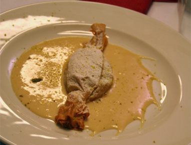 Bratapfelstrudel-Zuckerl auf Baileys Creme