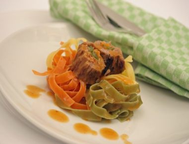 Rindsroulade mit Kürbis
