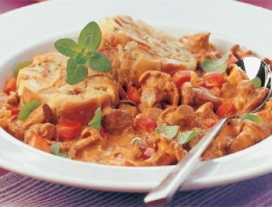 Eierschwammerl-Gulasch