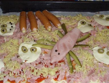 Pizza zum Gruseln
