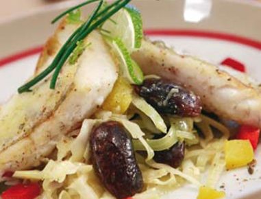 Fischfilet auf Käferbohnenkraut