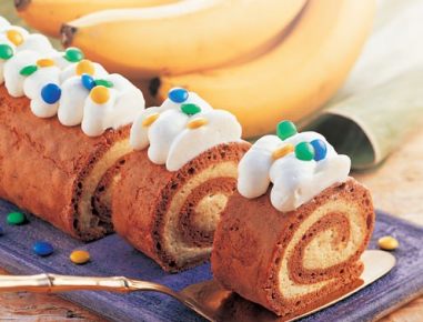 Bananen Roulade
