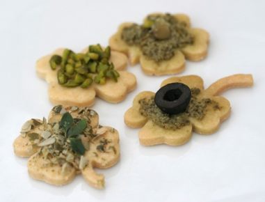 Pikantes Mürbteig-Kleeblatt