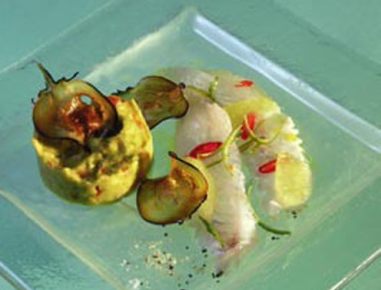 Ceviche vom Zander mit Guacamole