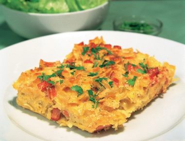 Schinkenfleckerl (