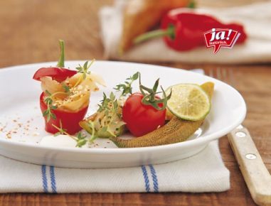 Geräucherter Heilbutt mit scharfem Paprika-Sesam