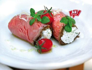 Roastbeefröllchen mit Krengervais