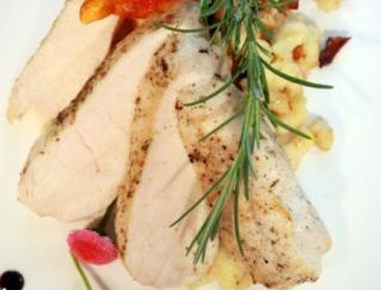 Mostpfandl mit Zwiebelspätzle