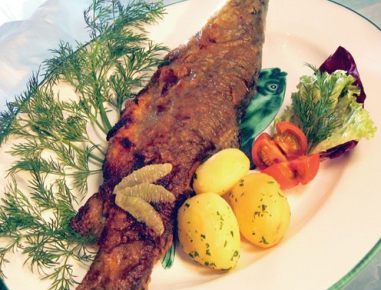 Gebratener Saibling