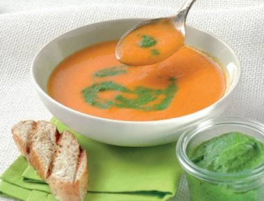 Kürbis-Paprika-Cremesuppe