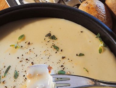 Camembert-Kartoffel-Fondue
