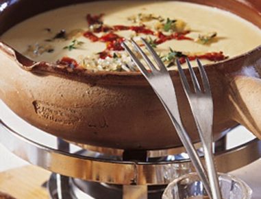 Dörrtomaten-Fondue