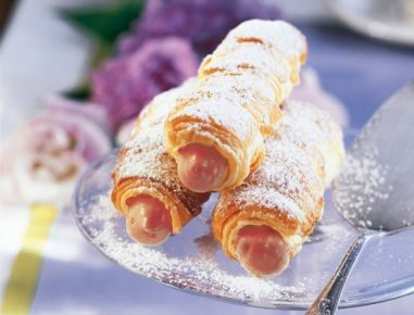 Schaumrollen mit Lebkuchenfüllung