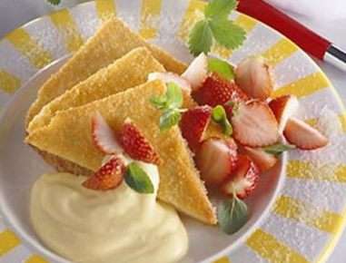 Arme Ritter mit Brunch-Vanillecreme