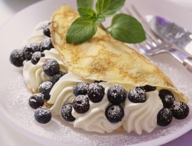 Crêps mit fruchtiger Cremefine-Füllung