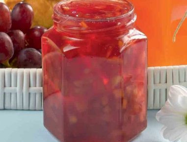 Pfirsich-Traubensaft Marmelade