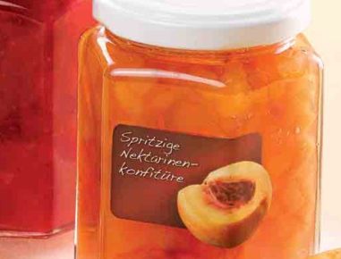 Spritzige Nektarinenmarmelade