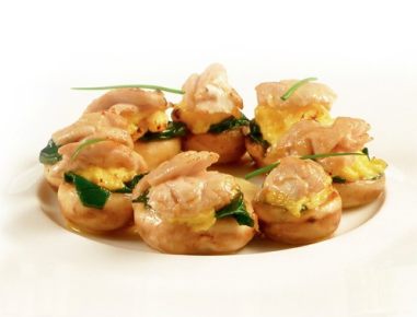 Kalbshirn in Champignons