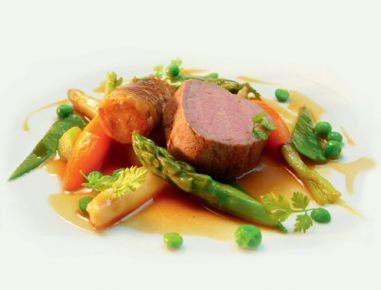 Kalbsfilet und Kalbsbruströllchen