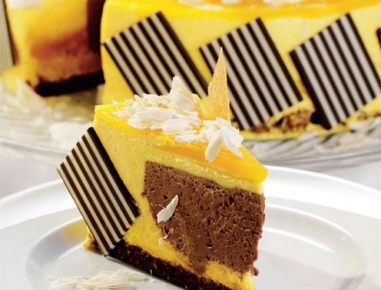 Kürbis Mango Moussetorte mit 