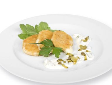 Gebackener Mozzarella mit Sauce Tartar