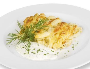 Spargelauflauf mit Kresserahm