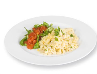 Eiernockerl mit Tomaten