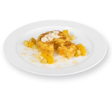 Karottenküchlein mit Früchten