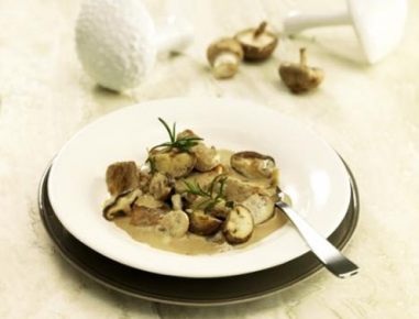 Schweinefilet-Geschnetzeltes mit Pilzen