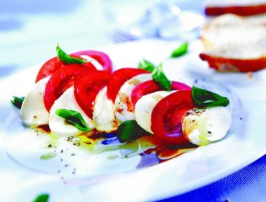 Mozzarella Caprese légere