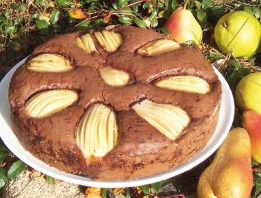 Schoko-Birnen-Torte