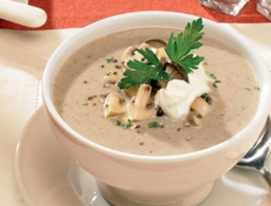 Cremige Champignon Suppe