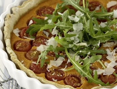Quiche mit Cocktailtomaten
