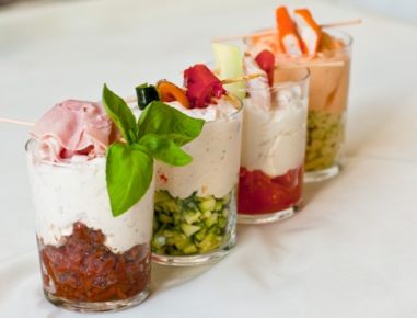 Aufstrich-Quartett im Glas