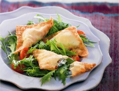 Französische Mini-Samosas mit Chavroux