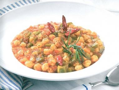 Spicy Tomaten Kichererbsen Ragout