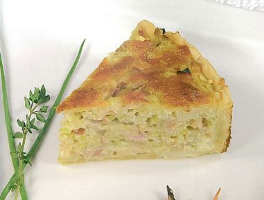 Lauch Selchfleisch Torte