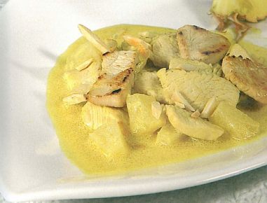 Puten Curry mit Ananas