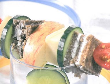 Brot Käse Spieße