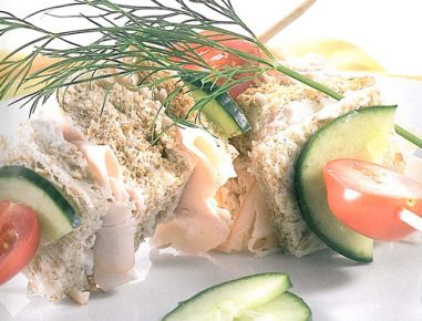 Schinken Käse Sandwichwürfel