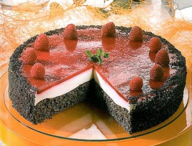 Himbeer Mohn Torte